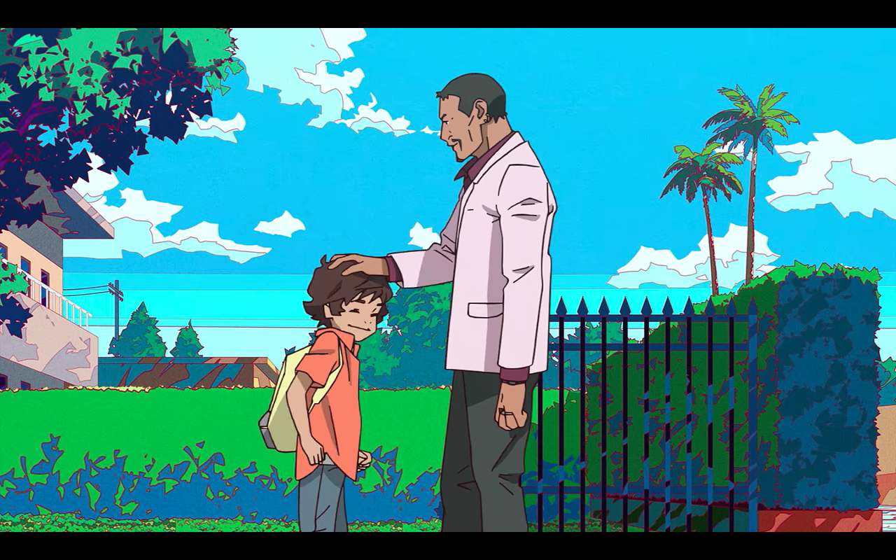 Salazar happy to see his son Tom.