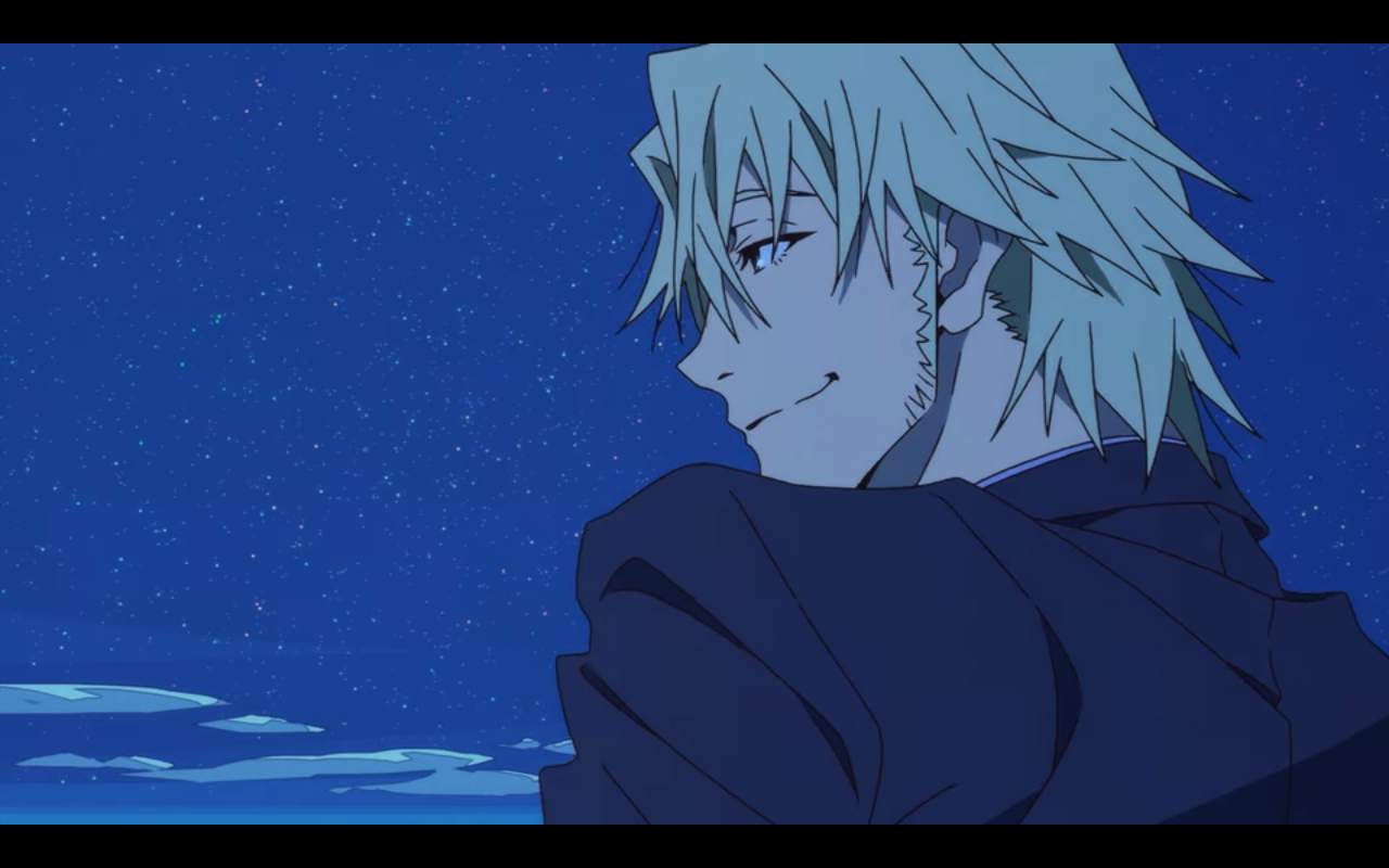 Laurent looking at Makoto lovingly.