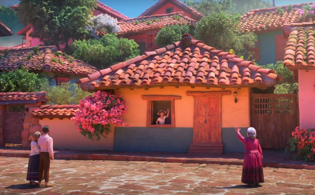 Neighbors thank the family for building a home for them.