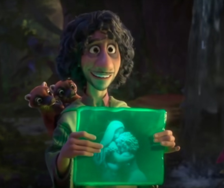 Bruno showing Mirabel his prophecy.